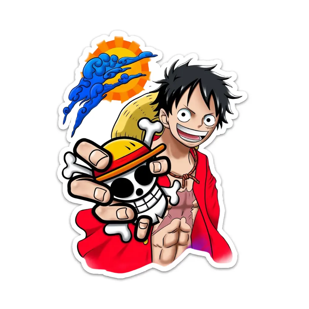 One Piece Monkey D Luffy Sticker 4