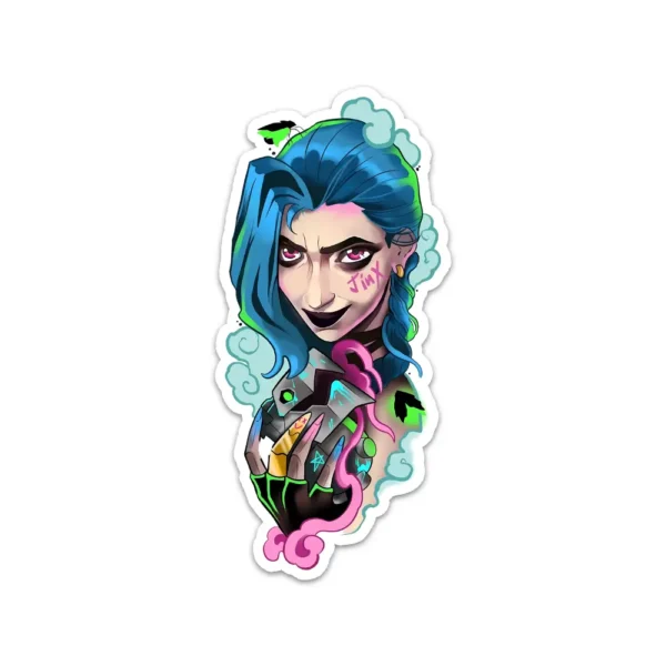 Arcane Jinx & Shark Cannon Sticker Set - Image 2
