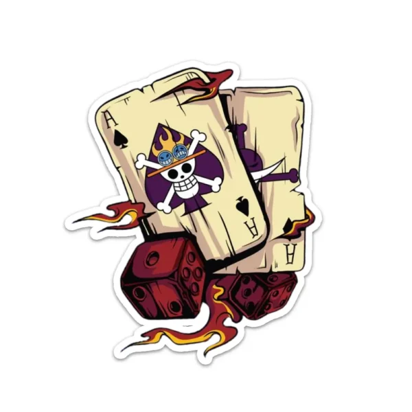 One Piece Portgas D Ace Sticker 2