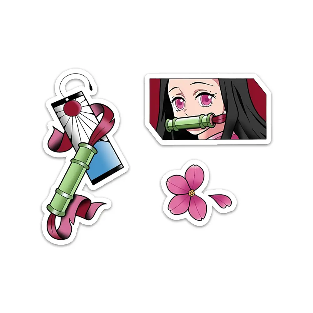 Demon Slayer Nezuko Sticker Set 1 - Image 3