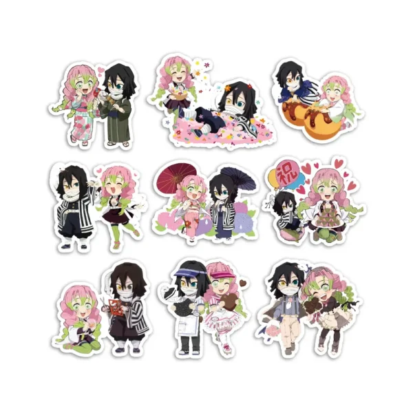 Demon Slayer Obanai & Mitsuri Sticker Set 1