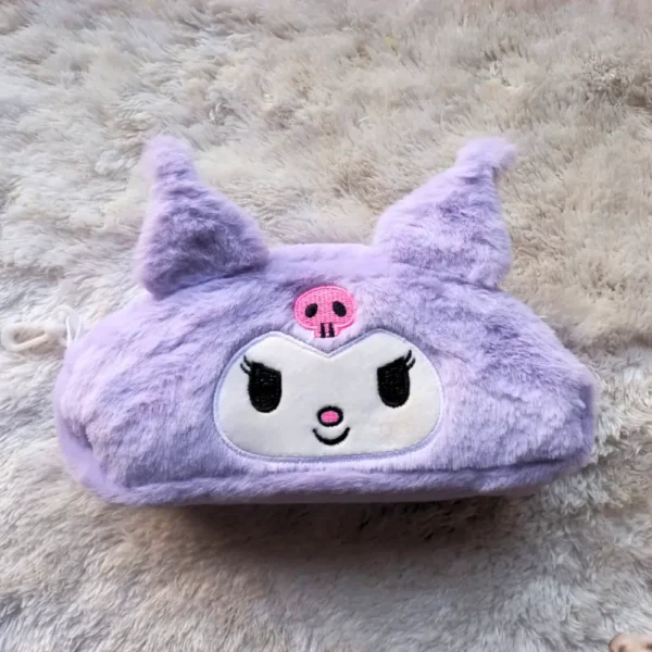 Sanrio Kuromi Plush Pencil / Makeup Case - Image 3